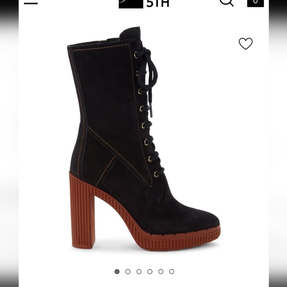Tod's Women's Black Suede Heeled Boots
